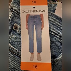 Calvin Klein Women's LIGHT BLUE Straight Leg Jeans BRAND NEW sizes 6 & 16
